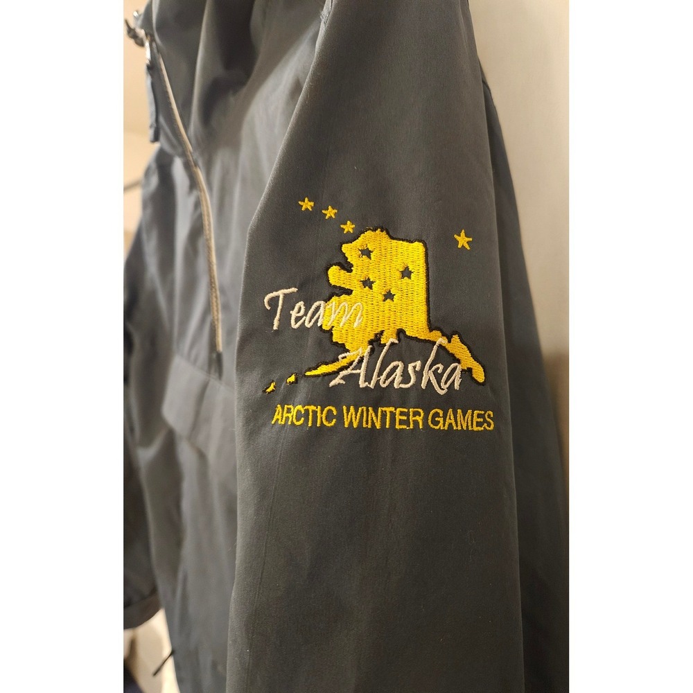 Turbine Team Alaska Arctic Winter Games Anorak Jacket Gray Womens Medium - Picture 3 of 16